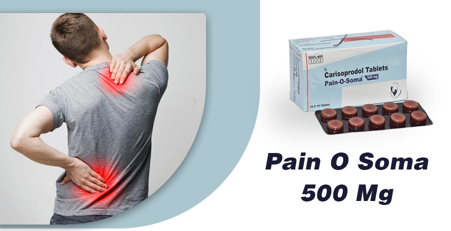 How does Pain O Soma 500 relieve pain?