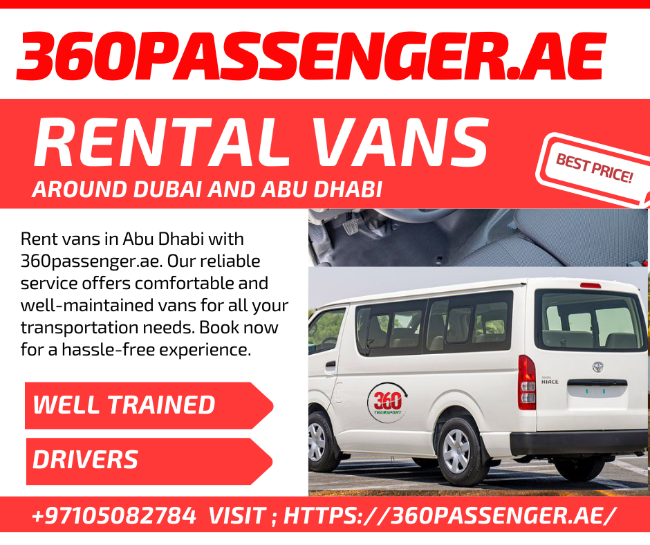 Seamless Travel Solutions: 9-Seater Van Rental Service in Abu Dhabi