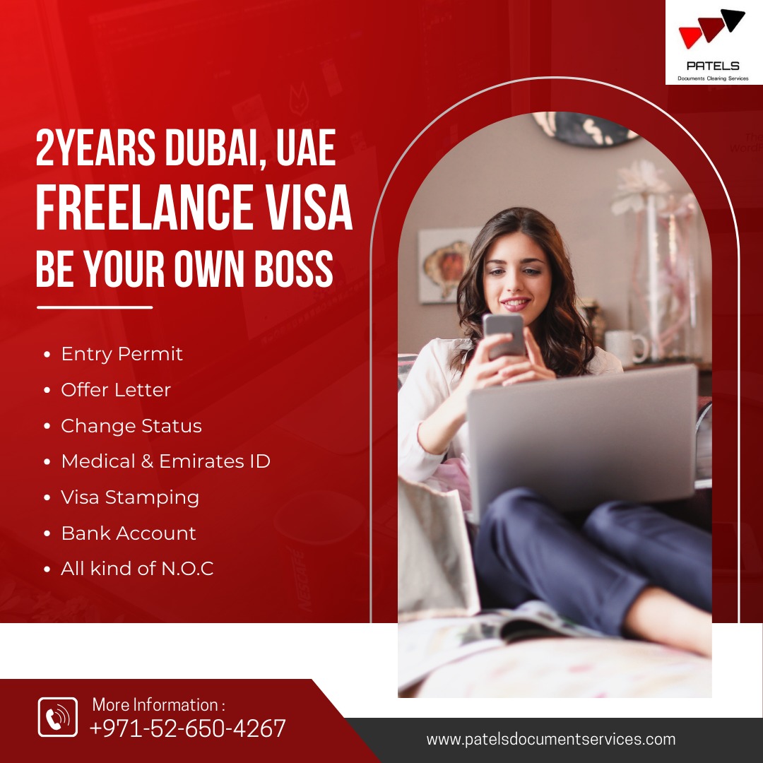 2years Dubai Freelance Visa 100% Satisfication