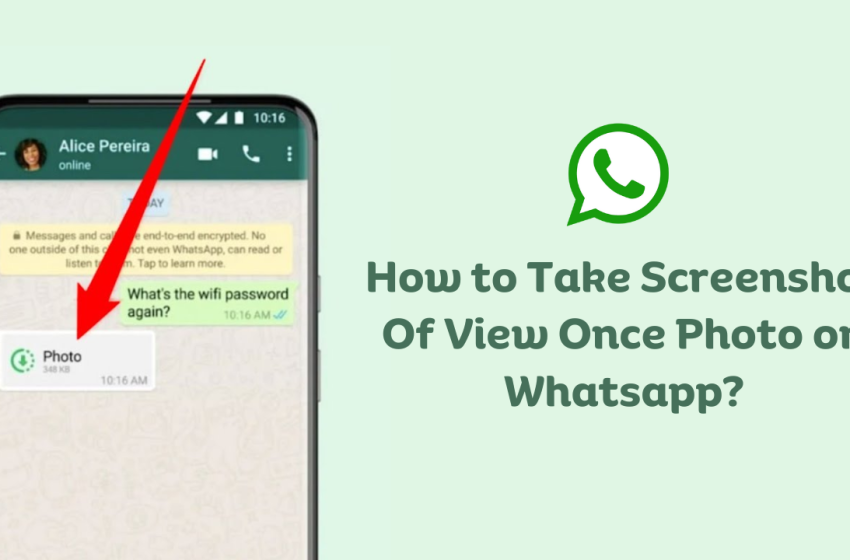  Can you Take a screenshot of the View Once Message on WhatsApp?