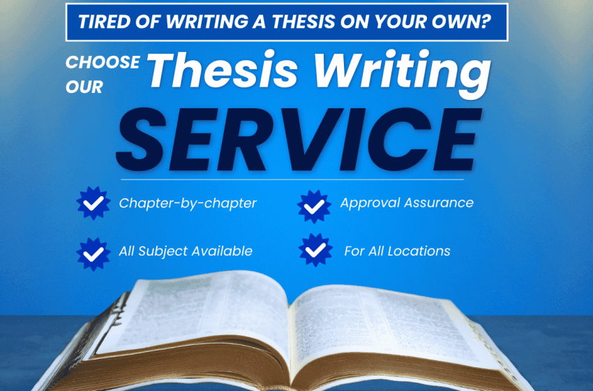  PhD Thesis Writing Service 2024