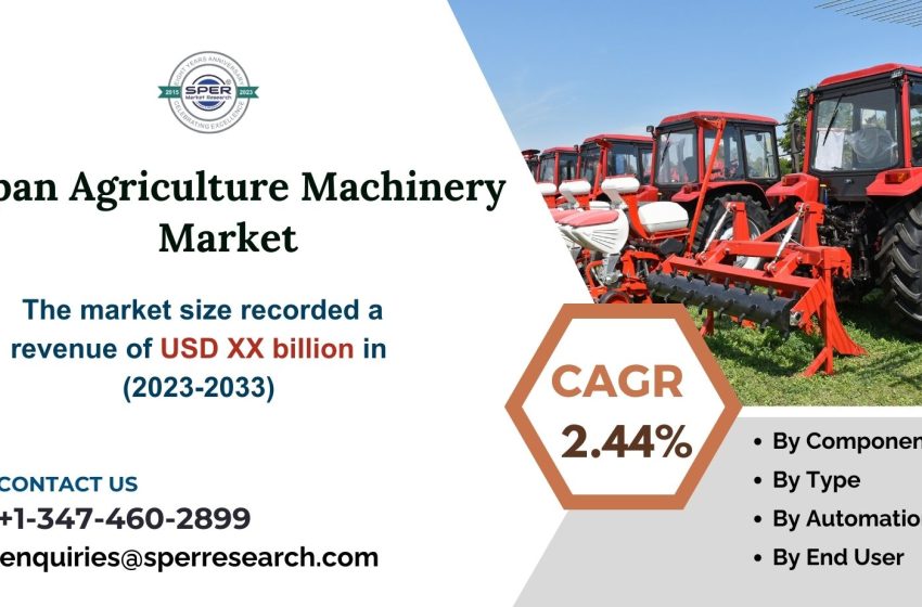  Japan Farm Equipment Market Size 2024, Demand, Share, Trends, Growth Drivers, CAGR Status, Business Opportunities and Future Scope 2033: SPER Market Research