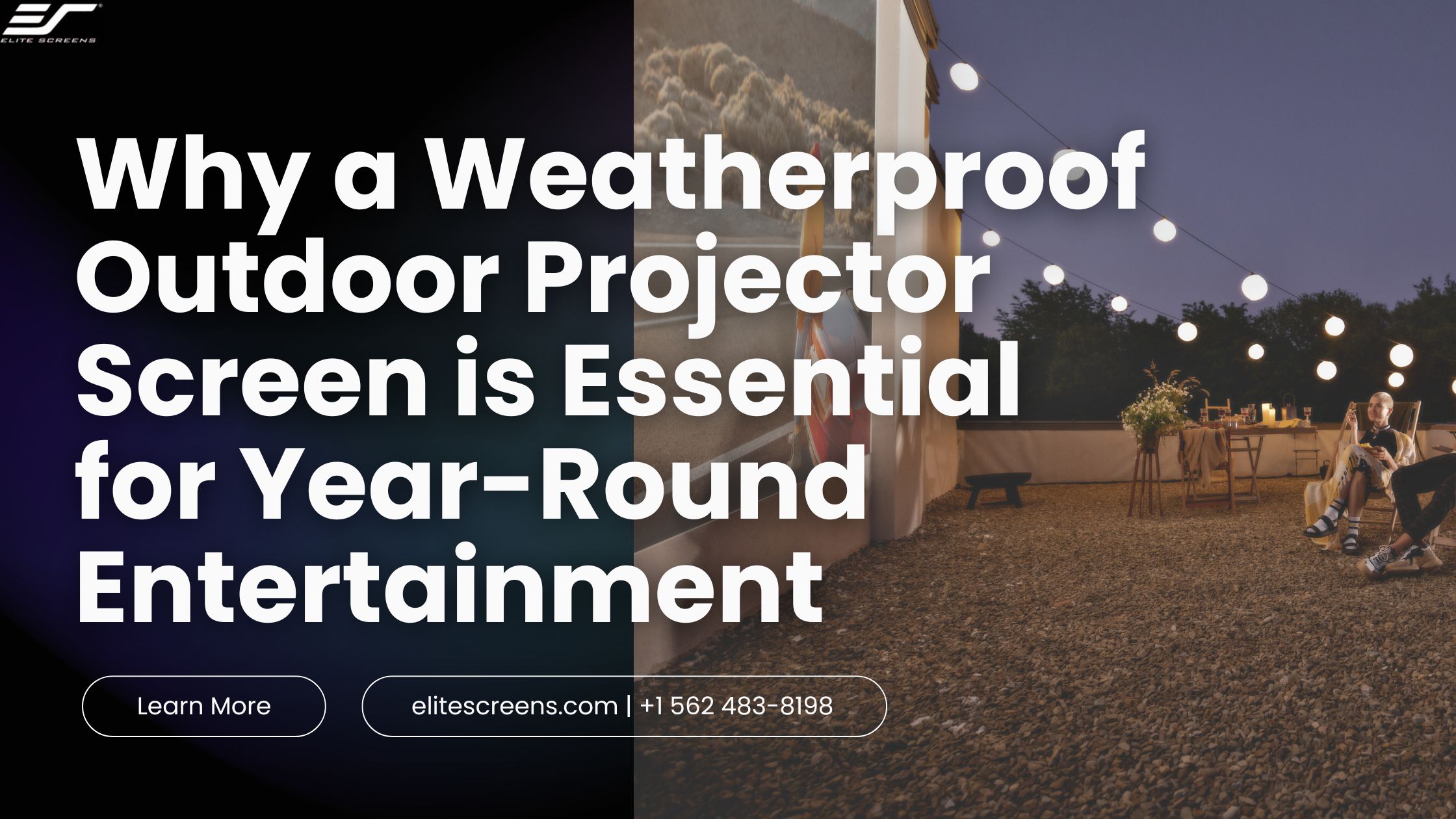 Why a Weatherproof Outdoor Projector Screen is Essential for Year-Round Entertainment