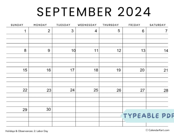  Maximize Your Productivity with the September 2024 Calendar