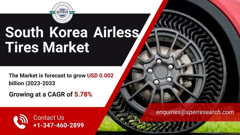 South Korea Tubeless Tires Market Growth and Size, Rising Trends, Revenue, Industry Share, Scope, CAGR Status, Challenges and Future Opportunities and Forecast Till 2033: SPER Market Research