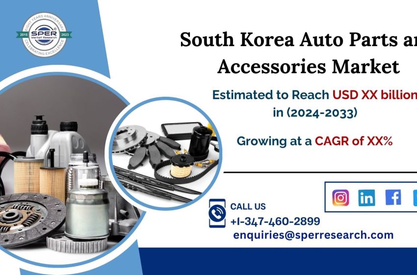  South Korea Auto Parts and Accessories Market Outlook 20224-2033: Growth Strategy, Revenue Trends, and Key Players Analyzed by SPER Market Research