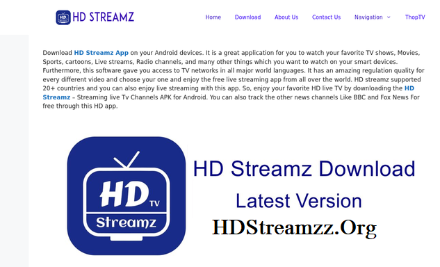  HD Streamz – Download HD Streamz APK Latest Version For Android