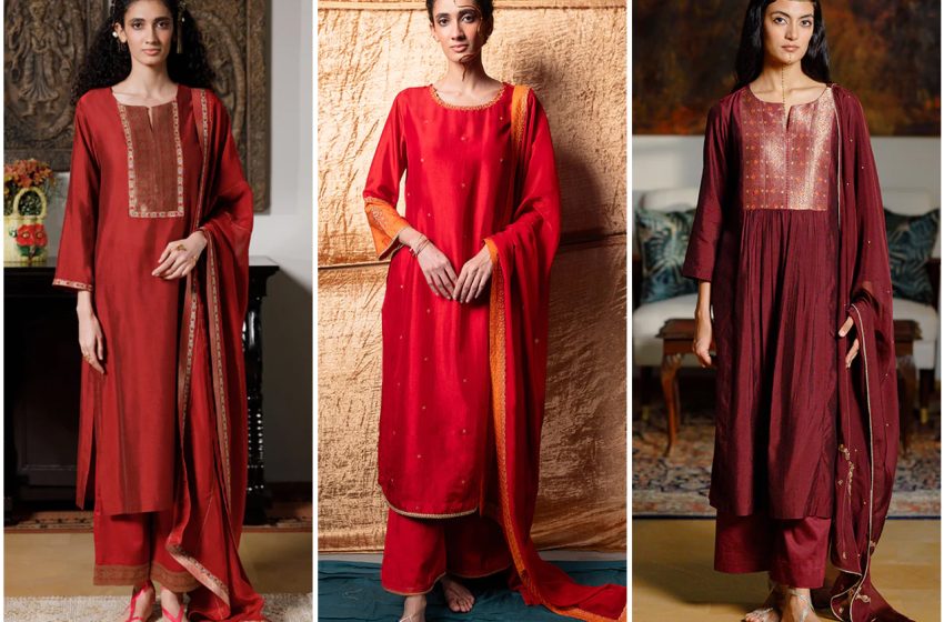  Top 6 Designer Salwar Suits for Karwa Chauth 2024 | Ganga Fashions