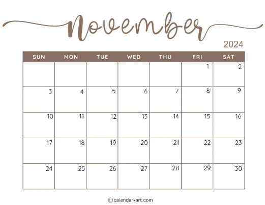  November Calendar for Seasonal Recipes: Planning Your Meals