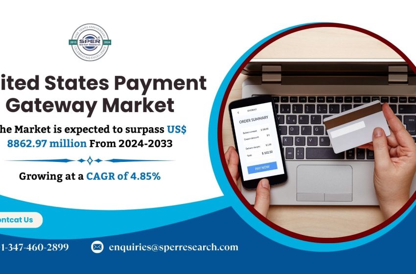  United States Payment Gateways Market Trends and Size 2024, Revenue, Key Players, Challenges, Business Opportunities, and Forecast till 2033: SPER Market Research