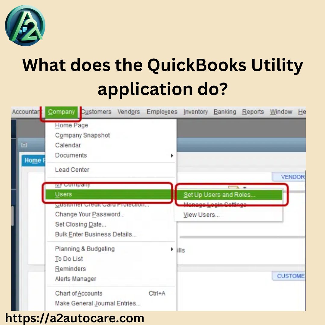 What does the QuickBooks Utility application do?