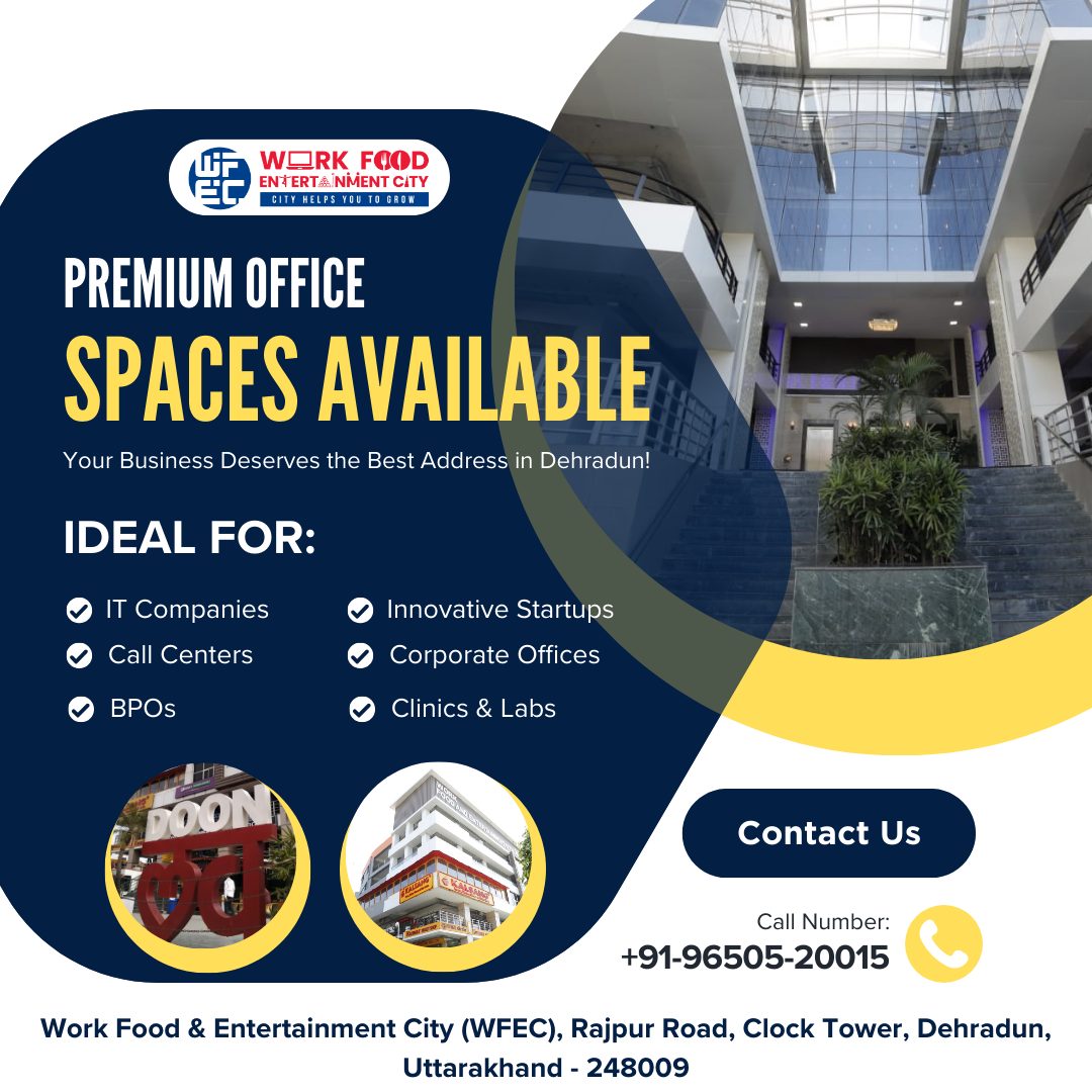 Discover Office Space For Rent in Dehradun | Prime Location for Business Success