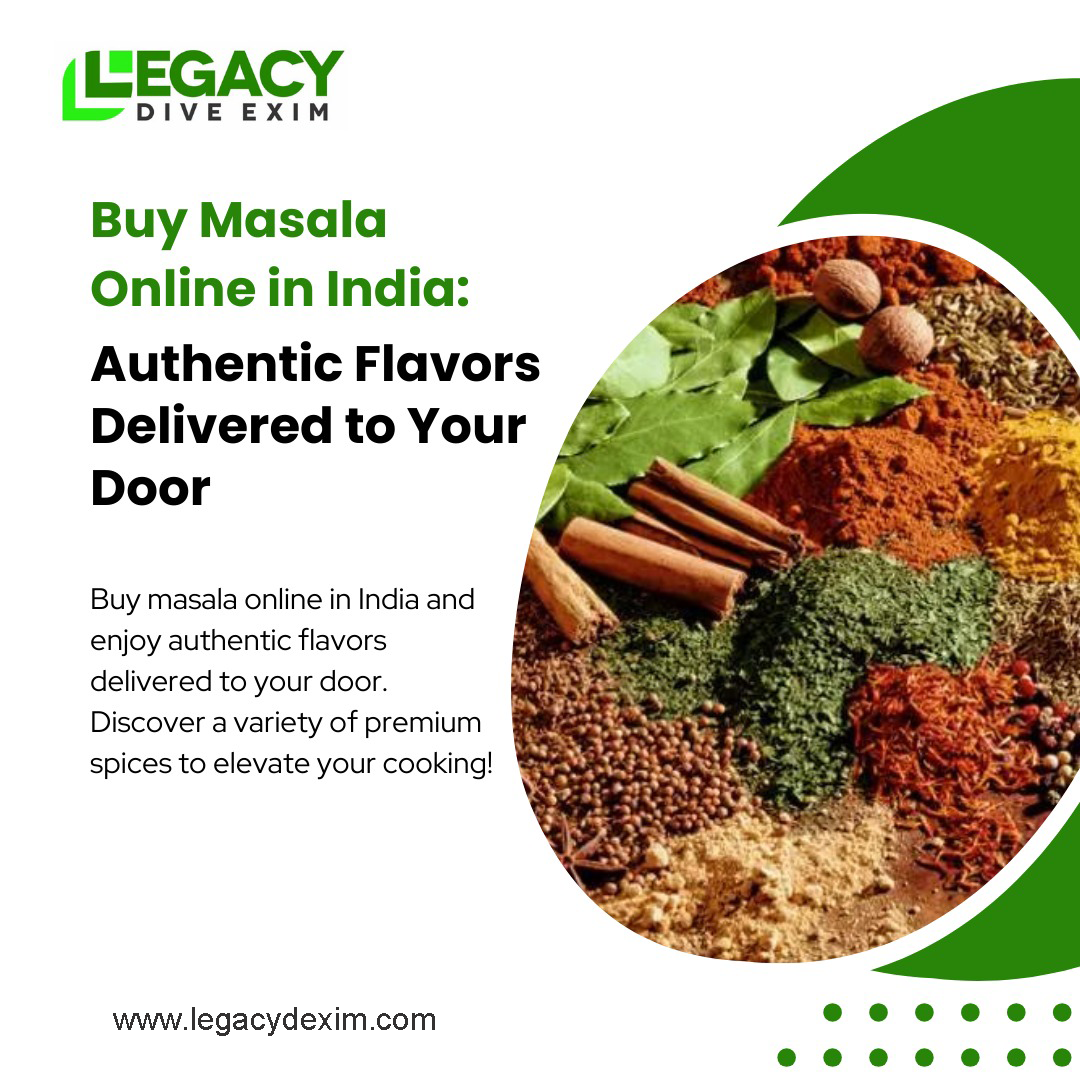 Buy Premium Spices Online in India: Organic Spice Powders, Whole Spices & Masala – Legacy Dive Exim