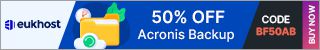  Secure Your Data with 50% Off Acronis Backup – Exclusive Black Friday Offer from eUKhost