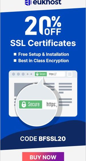  Lock Down Your Website’s Security: Enjoy 20% OFF SSL Certificates from eUKhost!