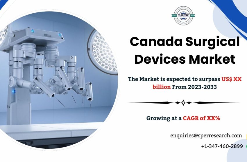  Canada Surgical Devices Market Growth 2025, Share, Rising Trends, Revenue, Key Players, Demand, Challenges and Future Opportunities Forecast till 2034: SPER Market Research